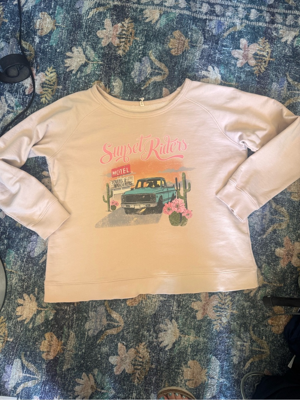Spell Pink 'Sunset Riders' Graphic Sweatshirt